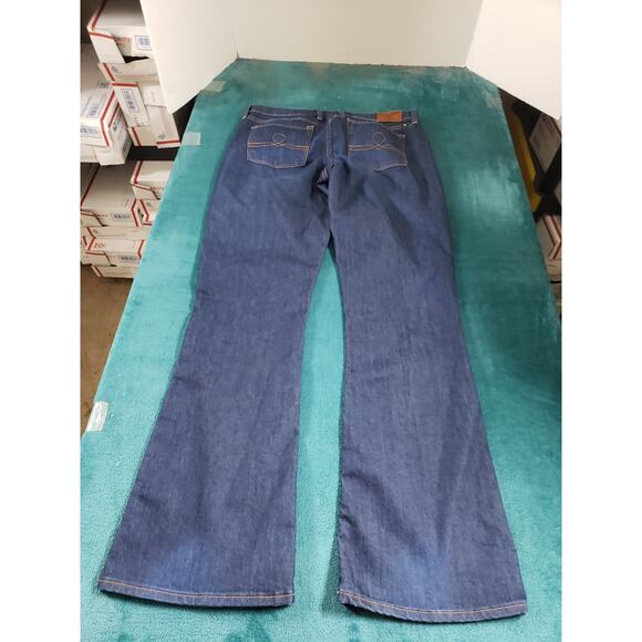 Lucky Brand Jeans Size 10 Womens Blue Stretch Pants Dark Mid Rise Sofia Bootcut - Picture 10 of 13